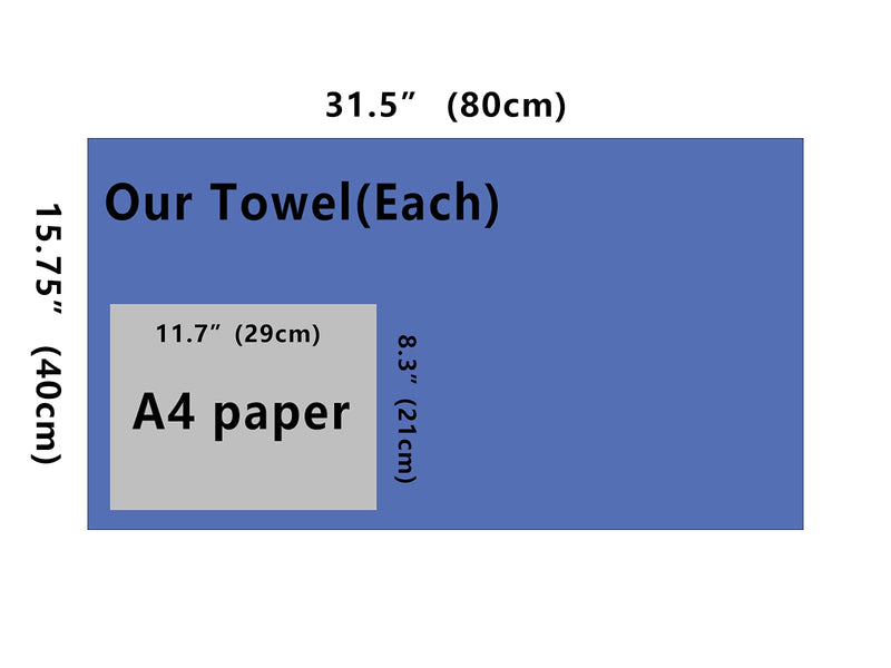 IEDASING'S CHOICE Microfiber Towels 2 Pack, Super Absorbent, Quick Drying, Machine Washable, Suitable for Dog Puppy Pet Bathing, Beach and Multi-Use, 31inch, Sealed Package - PawsPlanet Australia