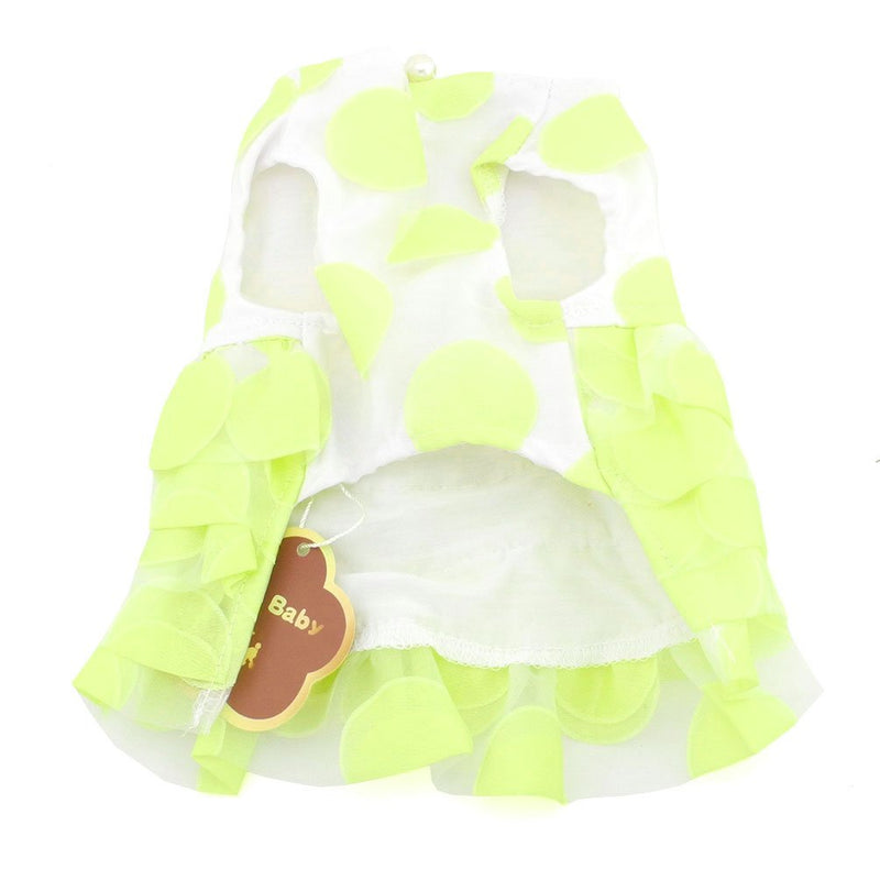 [Australia] - SMALLLEE_LUCKY_STORE YP0223-L Small Dog Sexy Party with Bow tie Princess Tutu Dog/Cat Clothes, Large, Blue Yellow 