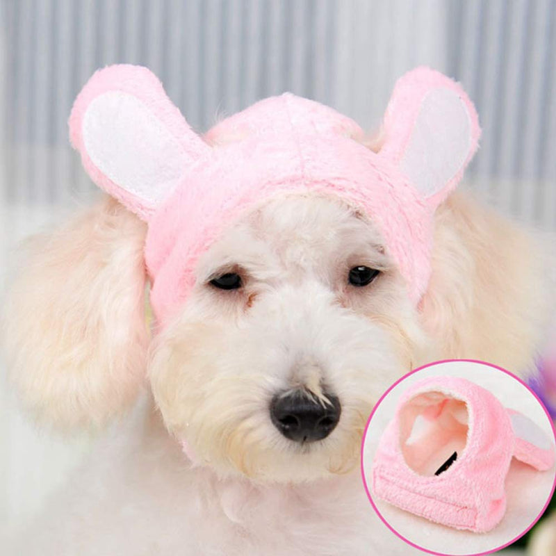 [Australia] - Rabbit Cute Top Hat for Pets Pink L L 10-15kg 