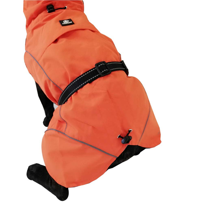 Croci Hiking Coat for Dogs, Waterproof for Dogs, Makalu, Thermoregulating Lining, Orange Size 50 cm - 380 g - PawsPlanet Australia