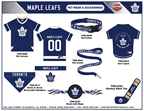 [Australia] - Pets First Toronto Maple Leafs Dog Leash Large (6 Ft Long x 1 In Width) 