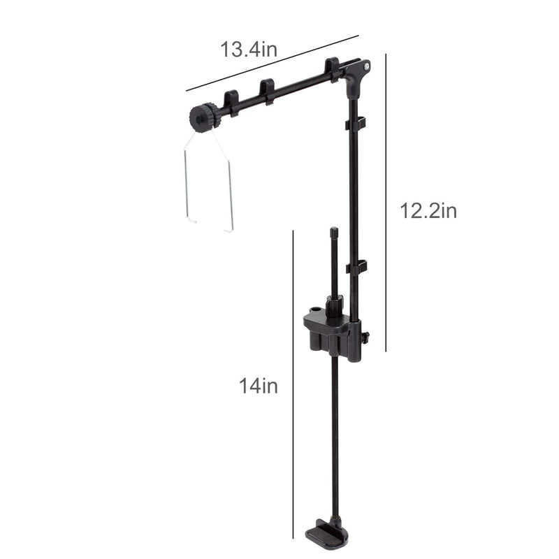 REPTI ZOO Reptile Lamp Stand Lamp Fixture Hanger Adjustable Metal Lamp Holder Support for Reptile Terrarium Tank Vivarium Habitat Cage - PawsPlanet Australia