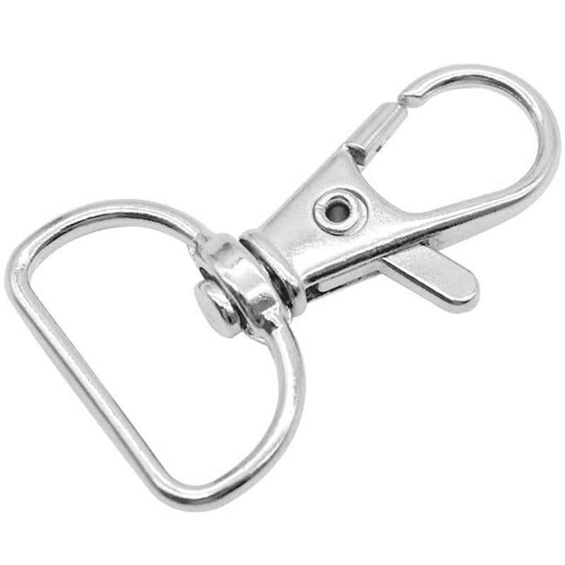 Amasawa 24 Pieces Metal Swivel Clasp Lanyard,Swivel Keyrings Clasps,Lobster Clasps Trigger Snap Hooks,Snap Hooks Key Chain Hooks D Rings Metal Lobster Claw Clasps for Lanyard Key Rings Crafting - PawsPlanet Australia