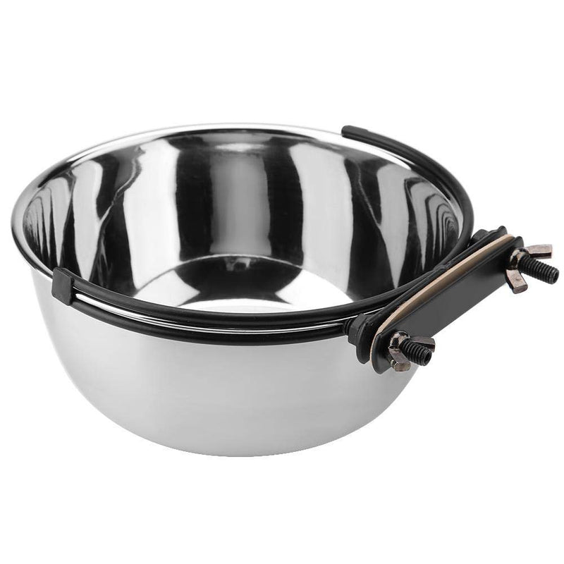 Hanging Pet Bowls Stainless Steel Food & Water Pet Cup Large Water Food Feeder for Dogs Cats Puppies with Hook for Kennel Crate Cage(M) M - PawsPlanet Australia