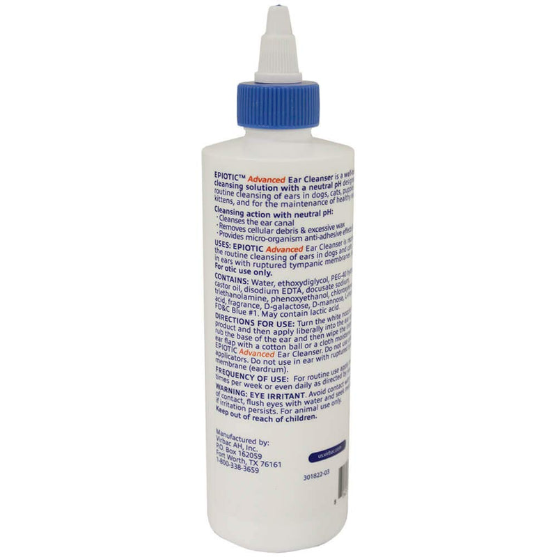 Virbac Epi-Otic Advanced Ear Cleaner, 8 oz - PawsPlanet Australia