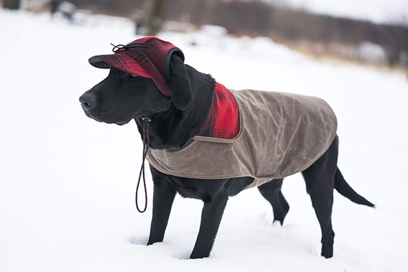 [Australia] - Stormy Kromer Waxed Dog Jacket - Winter Cotton Pet Coat X-Large Dark Tan 