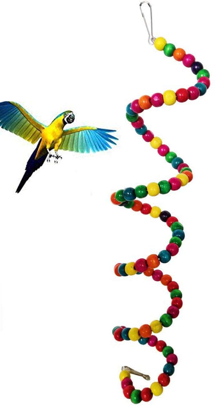 Wonninek 7 Pcs Bird Toys Bell Toys Hanging Swing Shredding Chewing Perches Parrot Toy Parrot Bite Toy For Budgie Parakeet Cockatiel Macaw - PawsPlanet Australia