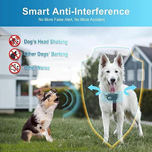 Rechargeable Dog Bark Collar with Beep Vibration and Shock,Anti Barking Collar for Small Medium Large Dogs Black+Green - PawsPlanet Australia