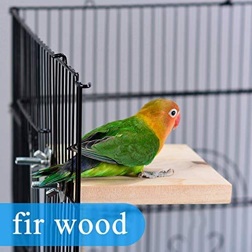 PINVNBY Bird Branches Perch Parrot Parakeets Platform Stand Wood Paw Grinding Stick Chew Toy for Finches Canaries Budgies 10 PCS - PawsPlanet Australia