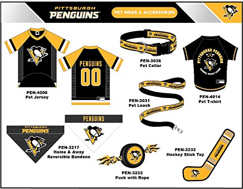 [Australia] - NHL Pittsburgh Penguins Puck Toy for Dogs & Cats. Play Hockey with Your Pet with This Licensed Dog Tough Toy Reward! 