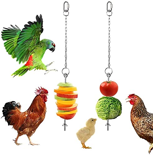 Hokoad Chicken Swing Toys , Chicken Toys Xylophone and Chicken Veggie Feeder New - PawsPlanet Australia