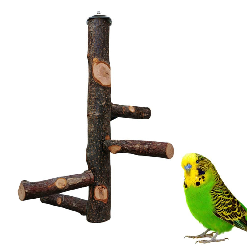 Balacoo Bird Perch Nature Wood Stand for Small Medium Parrots Cage Supplies - PawsPlanet Australia