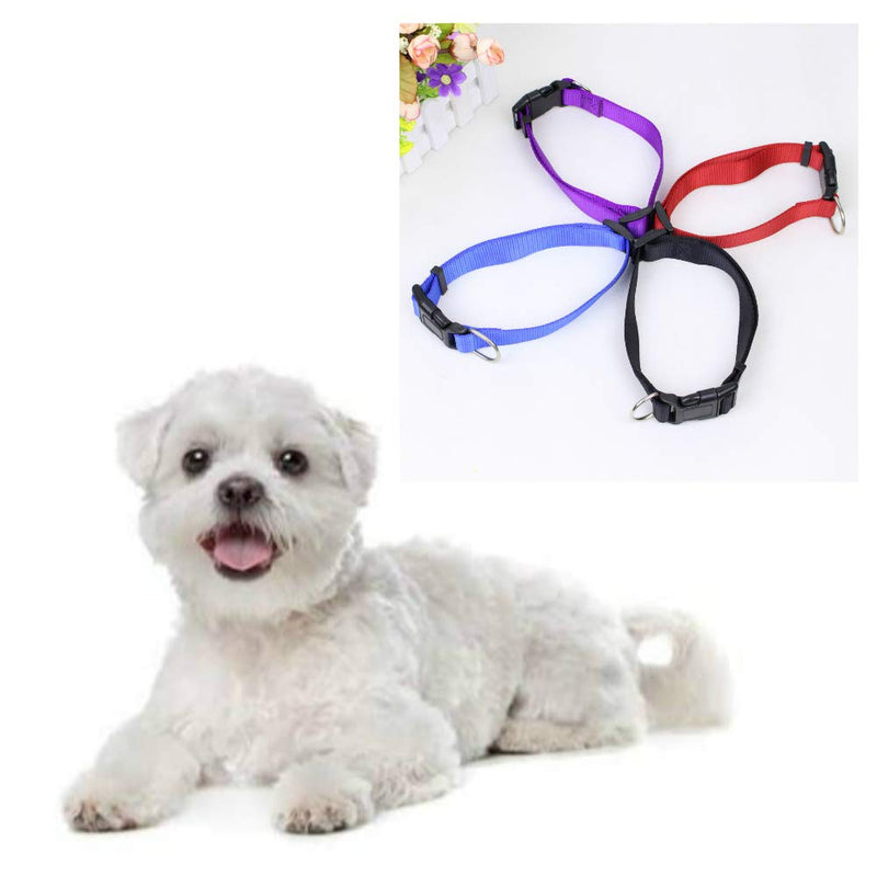None Branded 16 Pcs Dog Collar Puppy ID Collars Nylon Polychromatic Adjustable Collars 20cm-33cm for Small Dogs and Cats - PawsPlanet Australia