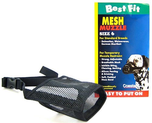 [Australia] - Coastal Pet BestFit Mesh Muzzle 01300-BLK06 