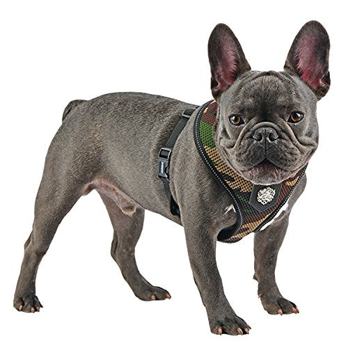 Puppia Dog Harness for Small and Medium Dogs - Thermal Soft Harness A Black M - PawsPlanet Australia