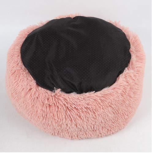 [Australia] - Neekor Cat Dog Beds, Soft Plush Donut Pet Bedding Winter Warm Sleeping Round Fluffy Pet Calming Bed Cuddler for Puppy Dogs/Cats, Size: Small/Medium/Large/X Large pink/medium 