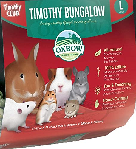 Oxbow Animal Health Timothy Hay Bungalow - Large - PawsPlanet Australia