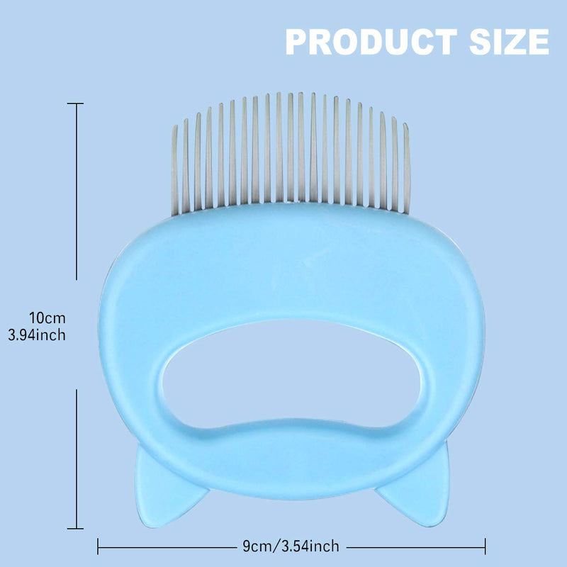 Timormode 3pcs Cat Brush Shell Comb Pet Hair Remover Massage Shedding Brush, Effective Removing Matted Fur, Knots and Tangles Grooming Tool for Short & Long Hair for Cats Dogs Puppies - PawsPlanet Australia