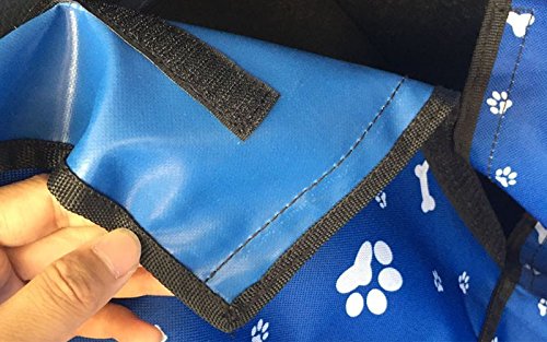 [Australia] - allelephant Dog Car Seat Covers,Dog Seat Cover Pet Seat Cover for Cars,Pet Seat Cover for Large Dogs Breed, Waterproof Washable Nonslip Pets Seat Mat Blue bone pattern 