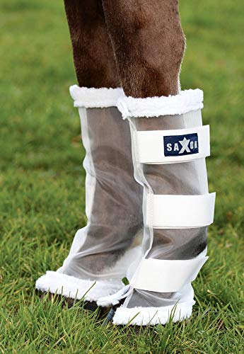 Saxon. Fly Leg Wraps for Horses Set of 4 White One-Size - PawsPlanet Australia