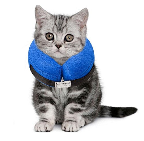 Emwel Inflatable Pet Protection Cover Washable Protective Collar for Small dog and Cat - Small S Blue - PawsPlanet Australia