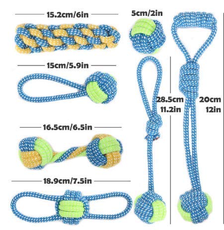 New G Line Fun Playing Rope Colourful Chewing Toy for Dogs Cats Pets (Style 3) Style 3 - PawsPlanet Australia