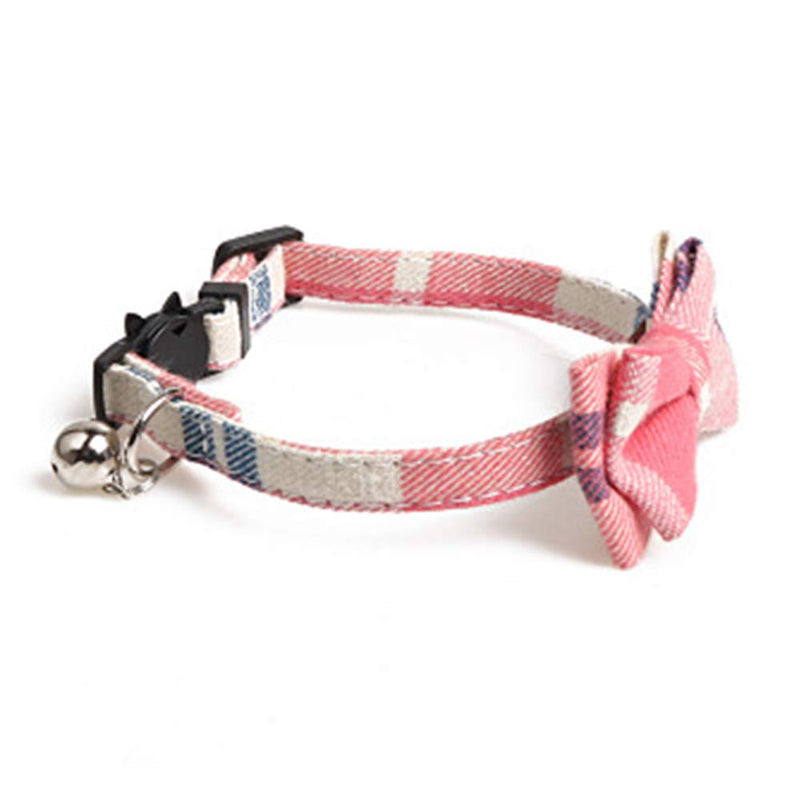 [Australia] - Cat Collar Breakaway with Cute Bow Tie and Bell Adjustable Pet Collar for Kitty and Puppy Orange 