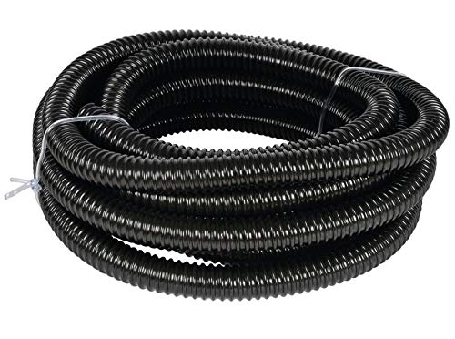 Black Ribbed Pond Hose 32mm or 1'' 1/4'' in 30m/98' Roll - PawsPlanet Australia