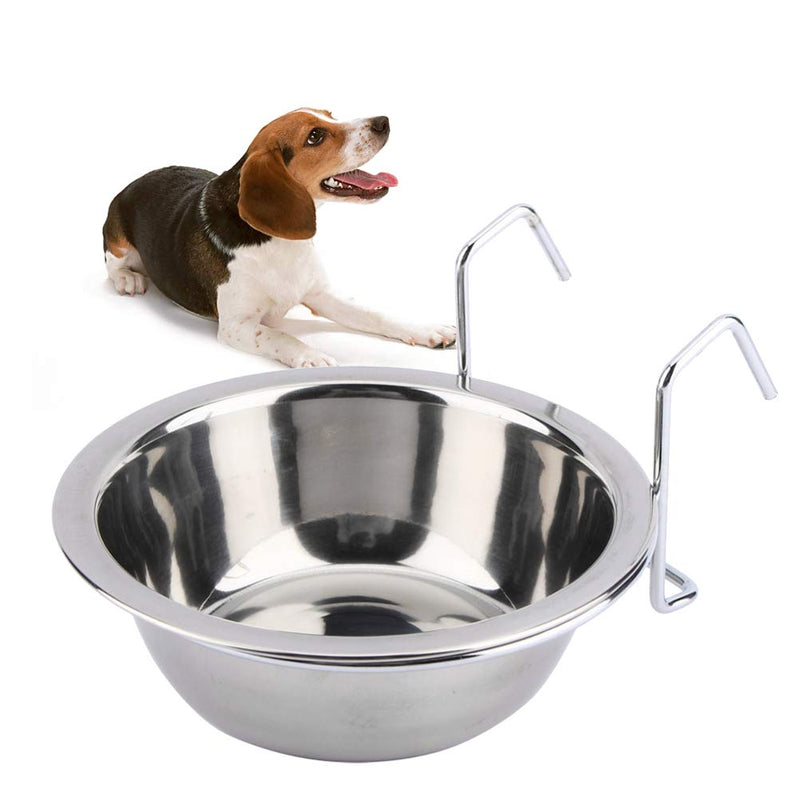 POPETPOP Stainless Steel Food Water Bowl for Pet Bird Crates Cages Coop Cup Dog Cat Rabbit Size S - PawsPlanet Australia