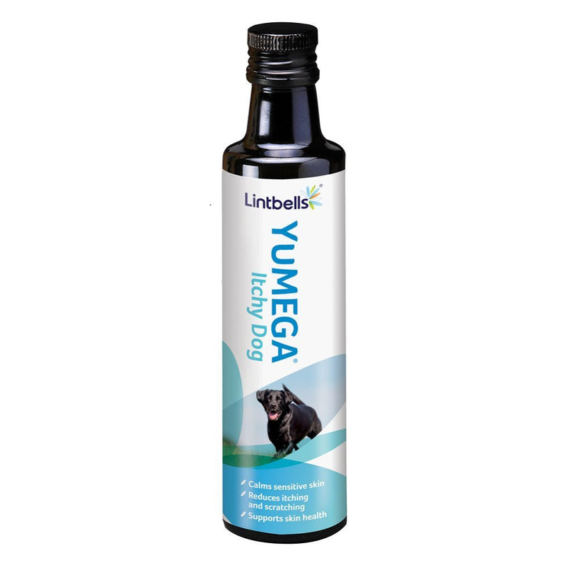 Lintbells YuMEGA Itchy Dog Supplement for dogs with itchy or sensitive skin (250ml) - PawsPlanet Australia