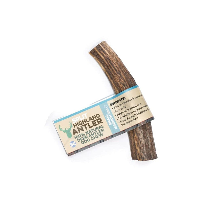 Antos 100% Natural SPLIT Antler Dog Chews The Hypo-Allergenic Dog Chew Like Stagbar (Weight - Small 30 - 50g), Size and label May Vary Weight - Small 30 - 50g - PawsPlanet Australia