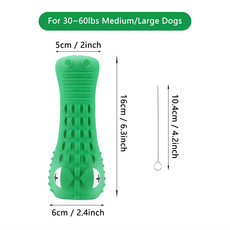 Kuyoly Dog Toys, Indestructible Dog Squeaky Toy, Dog Chew Toys Toothbrush Toys for Aggressive Chewers, Natural Rubber Dog Cleaning Toys Toothbrush, Dog Boredom Toys for Large Dogs Dental Care - PawsPlanet Australia