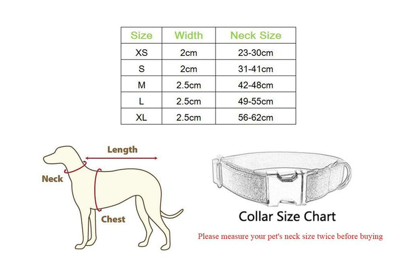 RC GearPro Nylon Adjustable Dog Collar Khaki Plaid Pattern Zinc Alloy Metal Easy to Use Buckle Dog Collar, in 5 Different Sizes (XL Neck (56-62cm)) XL Neck (56-62cm) - PawsPlanet Australia