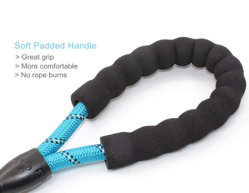 5 FT Strong Dog Lead with Soft Grip Padded Handle Reflective Threads for Small, Medium,Large Dogs - PawsPlanet Australia