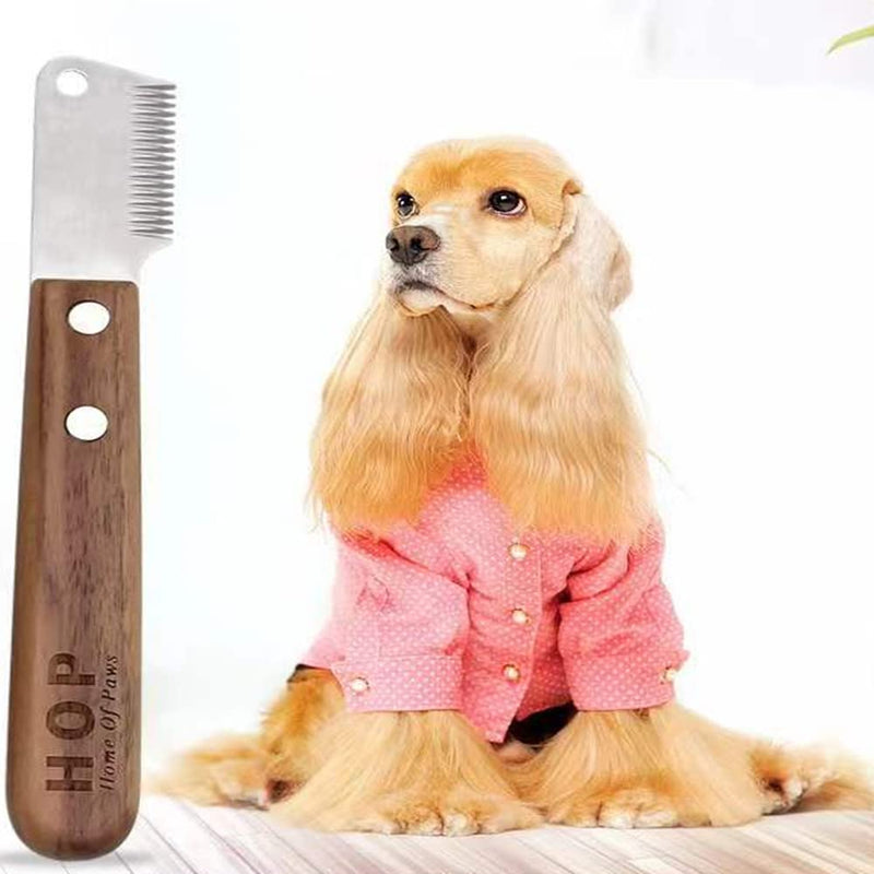 NB 1Pcs Dog Stripping Knife Professional Dog Stripping Tool Pet Deshedding Tool Pet Grooming Tool Pet Stripping Tool for Pet - PawsPlanet Australia