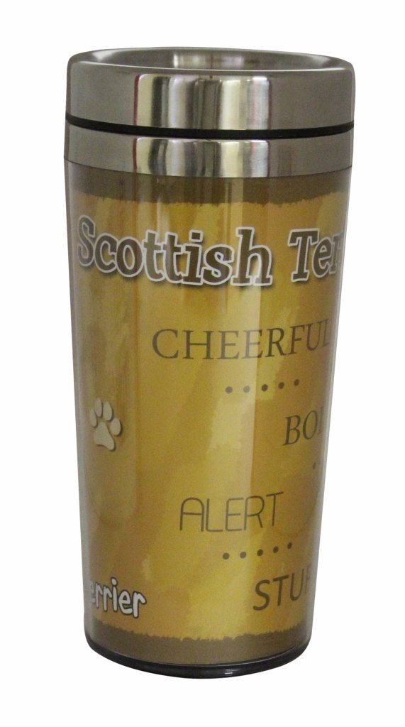 [Australia] - E&S Pets Stainless Steel Scottish Terrier Tumbler, 16 oz 