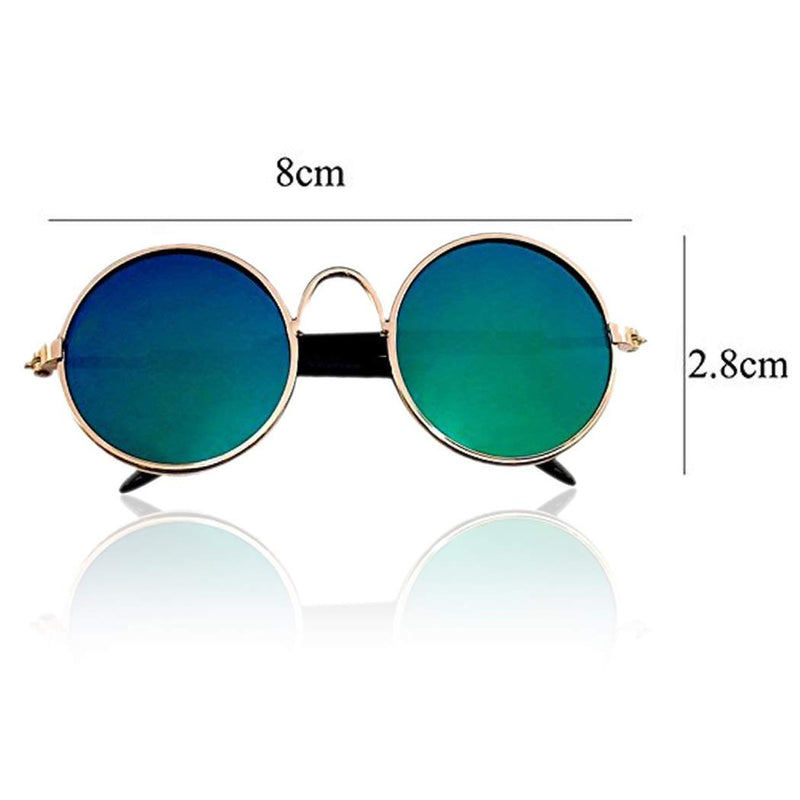 Xrten Portable Pet Metal Sunglasses, Fashion Pet Goggles for Cats, Dogs or Other Small animals. - PawsPlanet Australia