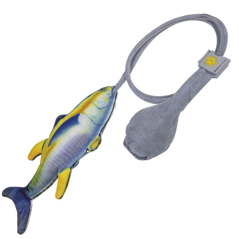 Moving Interactive Fish Cat Toy, Realistic Plush Fish Cat Toy Catnip Kicker Toys, Funny Interactive Pets Pillow Chew Bite Kick Supplies for Cat - PawsPlanet Australia