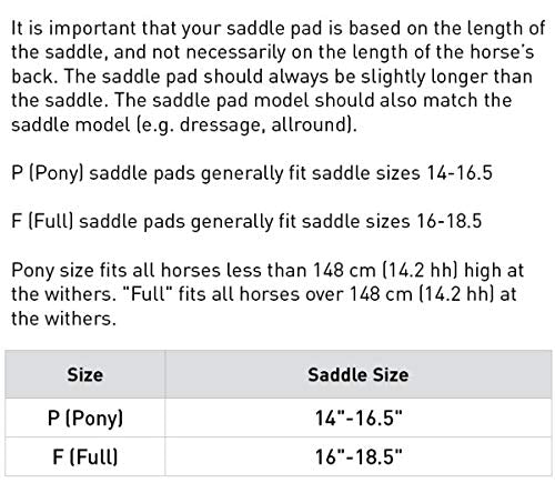 HORZE Fur Half Pad for English Riding Saddle Correction Black Full - PawsPlanet Australia