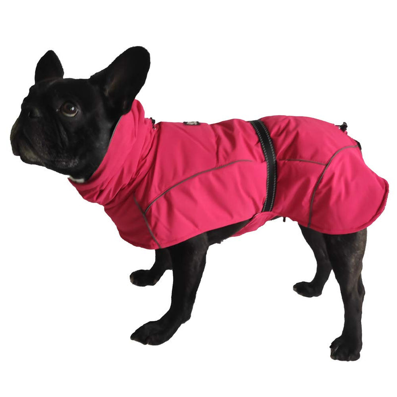 Croci Hiking Coat For Dogs, Waterproof For Dogs, Padded Winter Coat, Thermoregulating Lining, K2, Colour: Fuchsia, Size 80 cm - 385 g - PawsPlanet Australia