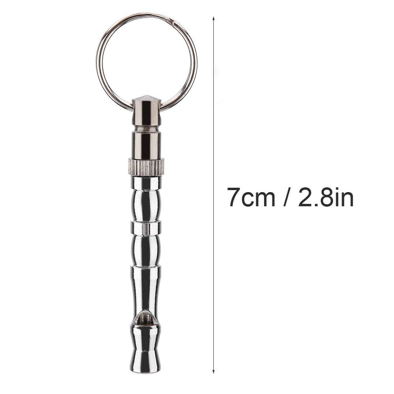 Portable Dog Training Whistle Metal Pigeon Training Whistle Dog Training Tool Pet Behavior Trainer with Keyring for Obedience and Recall - PawsPlanet Australia