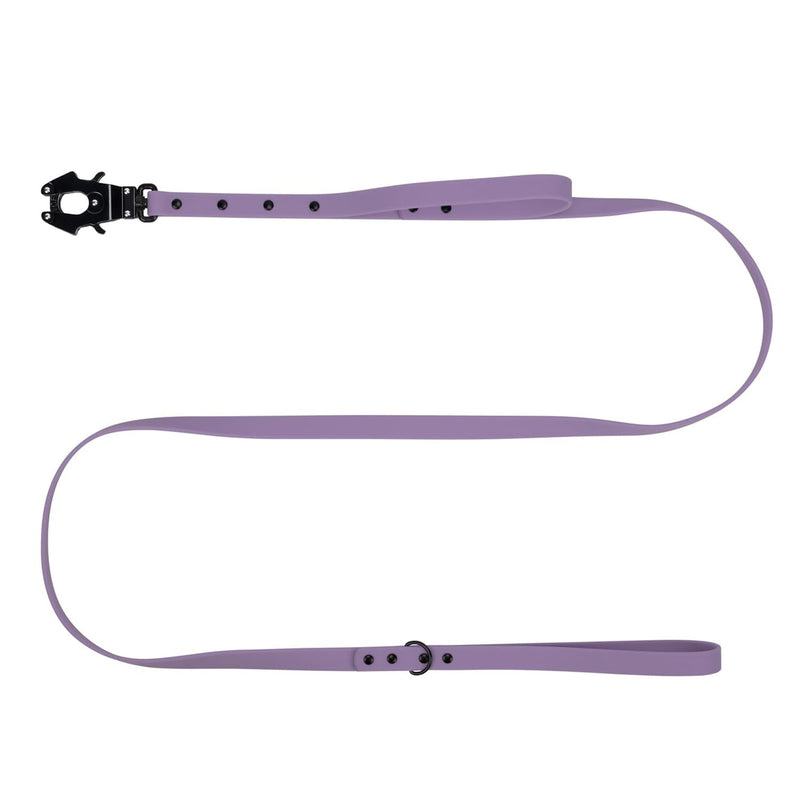 ICEFANG Waterproof PVC Coated Dog Leash with Tactical Quick Release Swivel Clip,2 Control Handle,Great for Outdoor Training, Beach, Backyard, Play, Camping, Swimming (Purple, 20mm X 6FT) Purple - PawsPlanet Australia