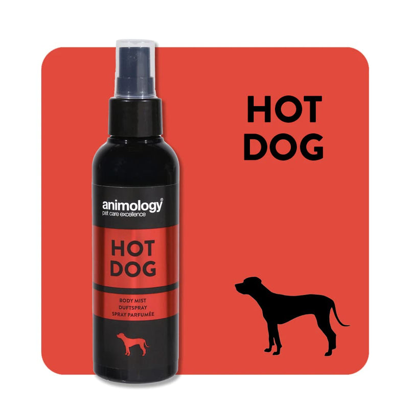 ANIMOLOGY Hot Dog Fragrance - Perfume Spray for Dogs - A Fragrance Mist with Long Lasting Notes of Pomegranate and Pink Peppercorn - Vegan Friendly - 150 ml - PawsPlanet Australia