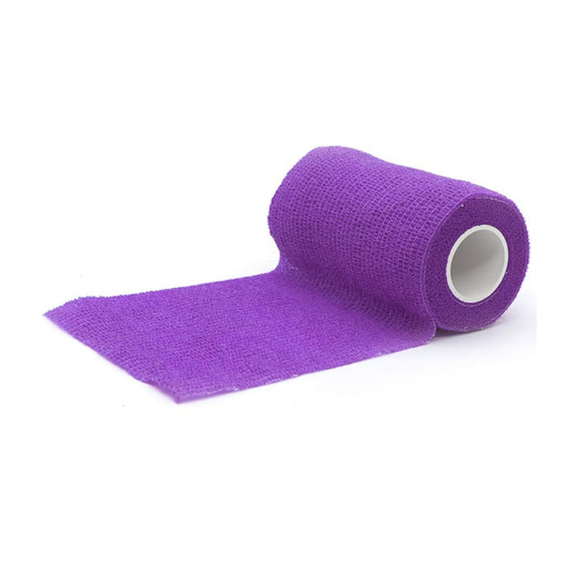 MKDcom Vet Wrap Tape Bulk 6 Inch Self-Adhesive Cohesive Bandage Wraps Wide Bandages for Horses Dogs Cats Animals Pets, Purple, 4 Rolls - PawsPlanet Australia