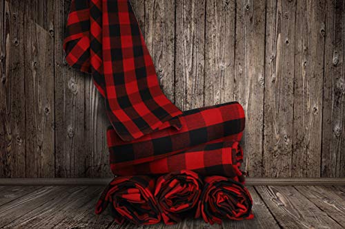 Urban Villa Set of 6 Kitchen Towels 20×30 Inch 100% Cotton Highly Absorbent Dish Towels Premium Quality Ultra Soft Bar & Tea Towels with Mitered Corners- Red/Black - PawsPlanet Australia