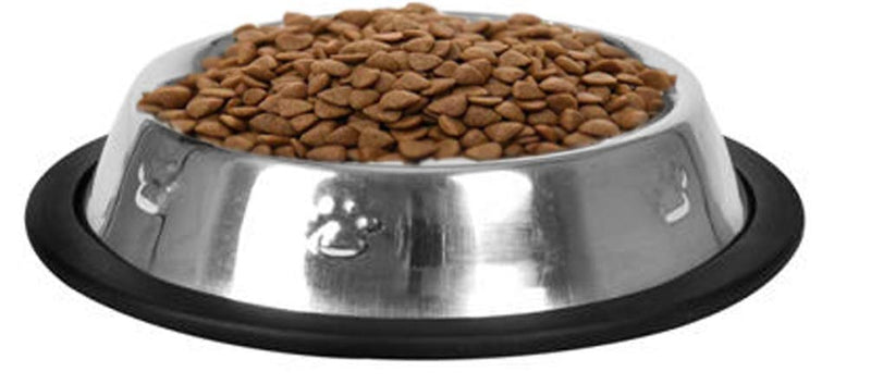 Dog Bowl Cat Bowl Food Water Kibble Treat Bowl Embossed Stainless Steel XSmall 200ml X-Small 200ml - PawsPlanet Australia