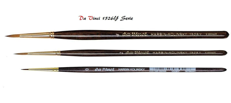 DaVinci ESPACE BEAUX ARTS Da Vinci Série 1526Y Harbin-Kolinsky artist brush set-brush 0, 2.4, Made in Germany - PawsPlanet Australia