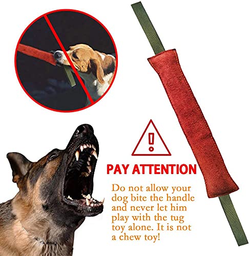 Dog Tug Toy, Dog Training Bite Pillow Tug of War Toy for Medium to Large Dogs Durable, Fire Hose Dog Tugger with Two Strong Handles, Interactive Dog Pull Toys Best for Tug of War Fetch Training - PawsPlanet Australia