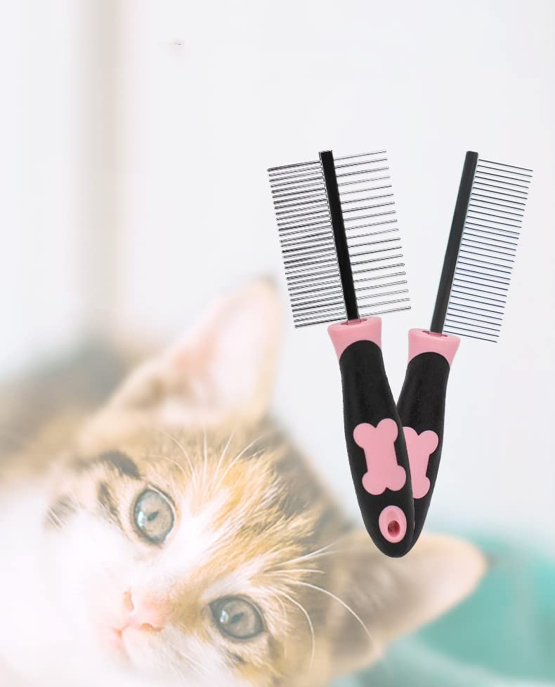 Dog comb, 1 piece pet comb, pet care comb, rounded teeth, dog comb, flea comb for removing fleas, pet comb, flea comb, stainless steel pet care comb, brush against fleas undercoat, care comb - PawsPlanet Australia