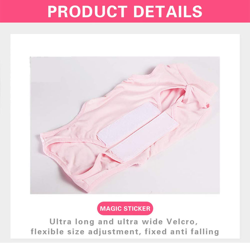 [Australia] - knhunupl Cat Wound Surgery Recovery Suit for Abdominal Wounds or Skin Diseases, After Surgery Wear, Pajama Suit, E-Collar Alternative for Cats and Dogs Pink S 